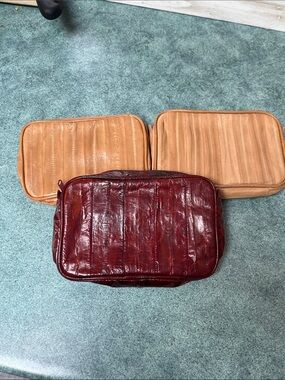 Vintage Eel Skin Make Up Bags